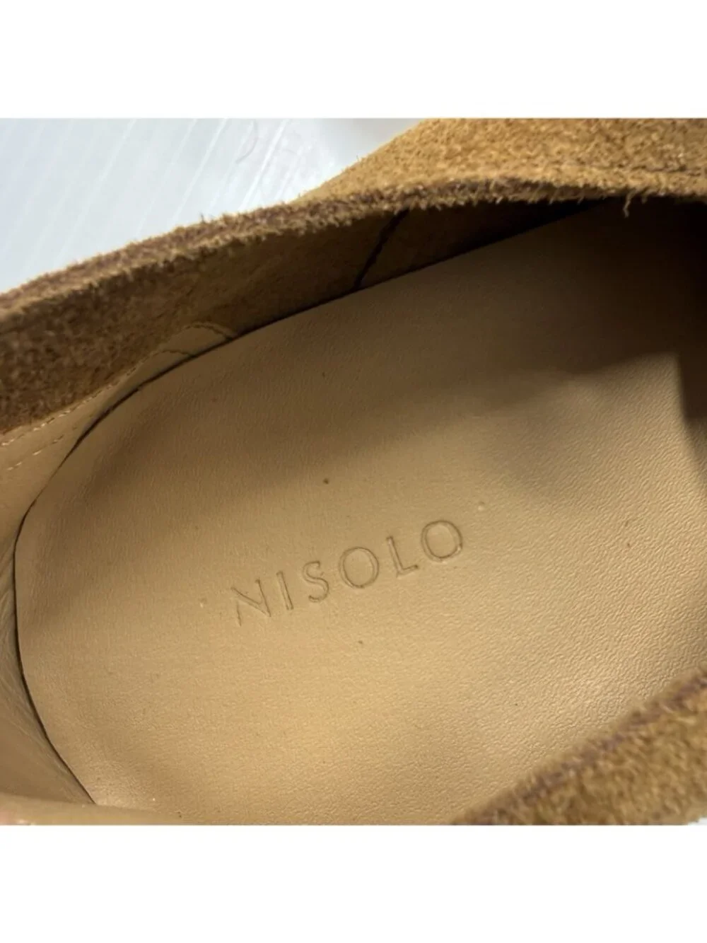 Nisolo Lightweight Flex Derby 9 Tan Suede Oxford Packable Travel Ethical NIB